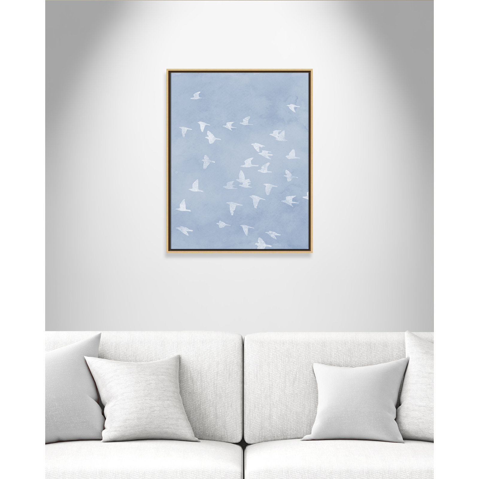 Flying Friends Print by Marcus Prime, 23.5'' W x 29.5'' H, Natural Floater