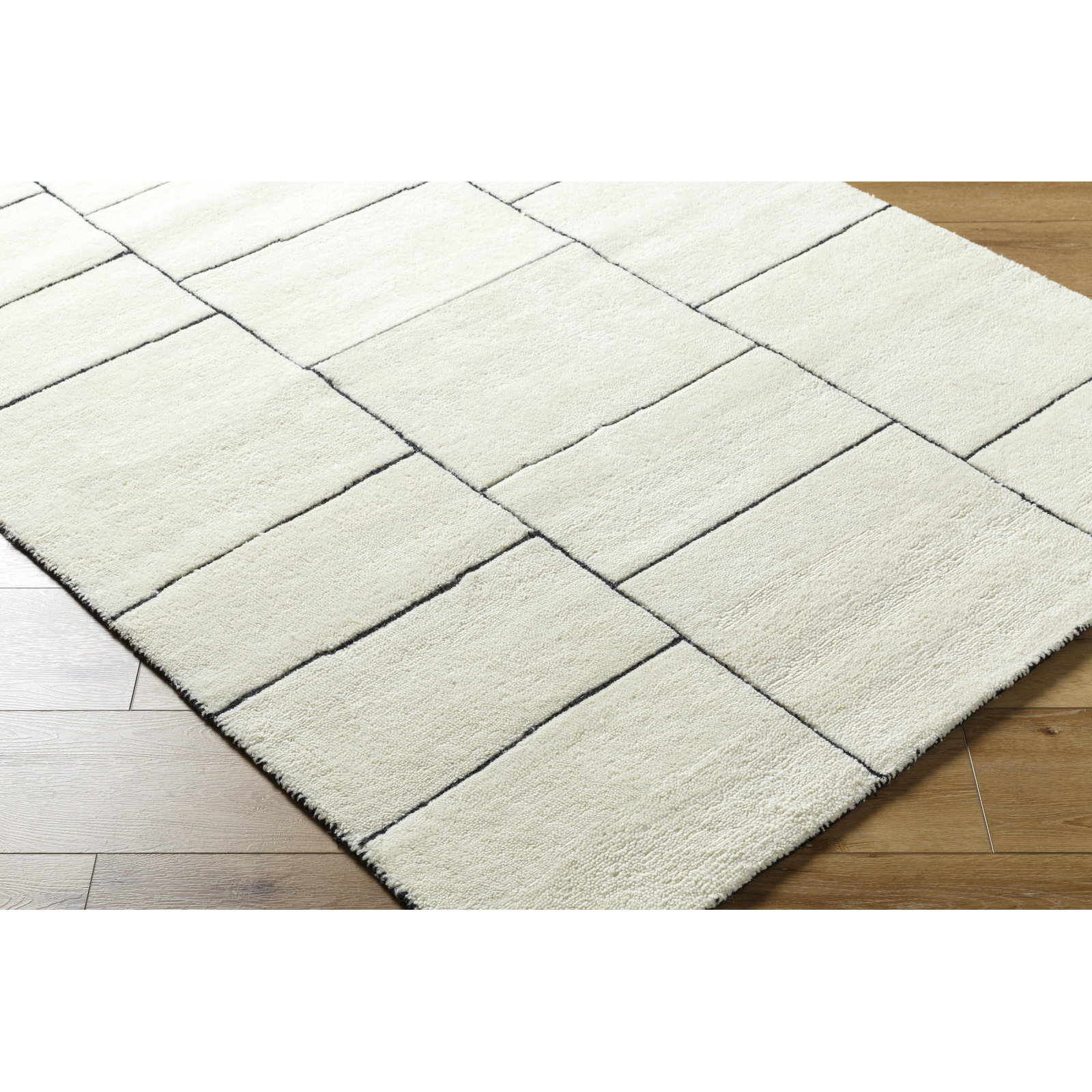 Caely Hand-Tufted Geometric Rug, Rectangle 5' x 7'6"