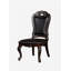 2 chaises d'appoint traditionnelles en bois massif noyer et bois massif