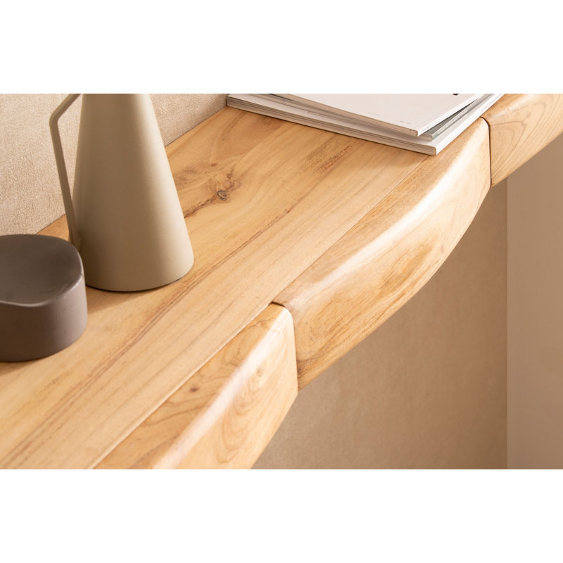 Acacia Solid Wood Floating Shelf, 8cm H x 120cm W x 20cm D.