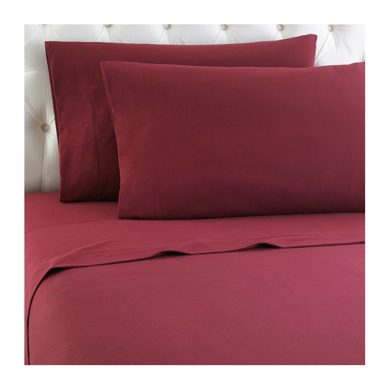 Ensemble de draps à poche profonde en microflanelle® de couleur unie, Ensemble de draps pour lit simple + drap-housse + 