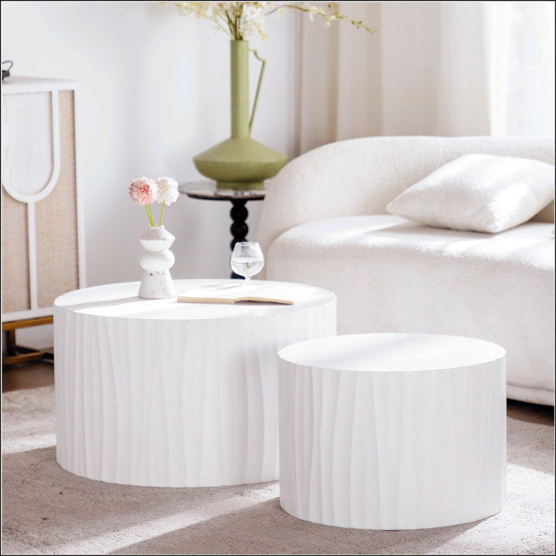 Ensemble de 2 tables basses gigognes