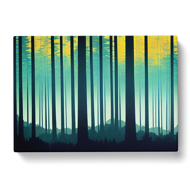 Glamorous Abstract Forest - Wrapped Canvas Print, 35cm H x 50cm W x 3cm D