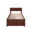 Lit plateforme en bois massif avec pied de lit et tiroirs de rangement Daurice-2130845824-2142729733
