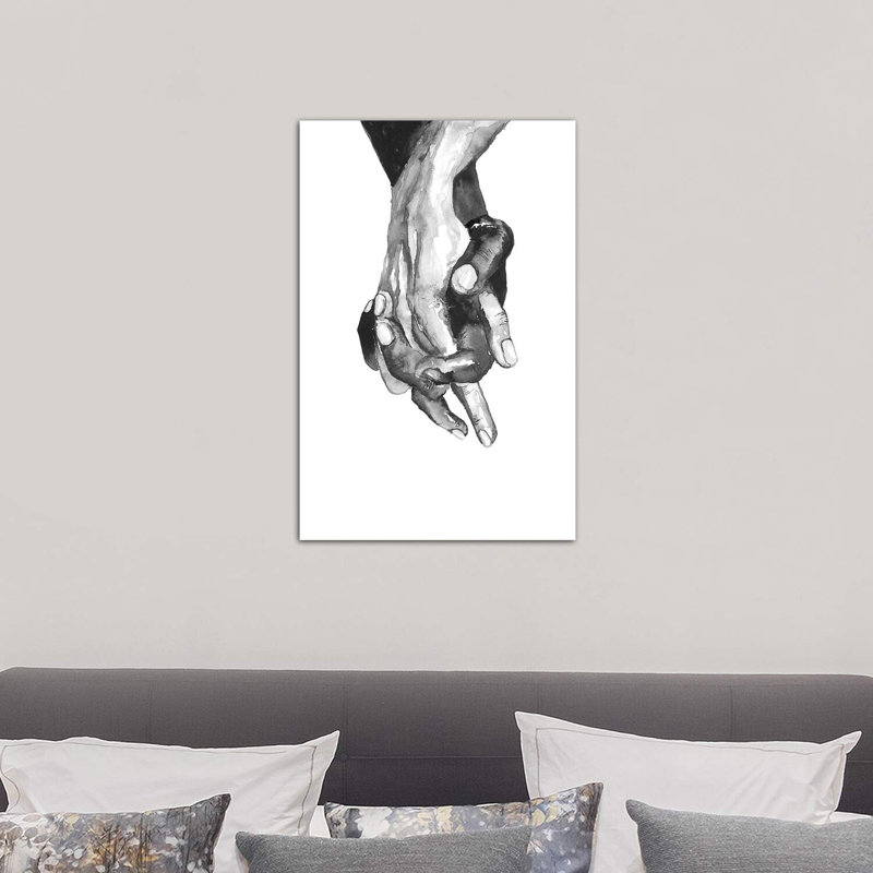 Mains - reproduction d'art, H 26 po x l 18 po x 1,5 po, Toile tendue