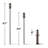 TIKI® Brand Easy Install 68 Inch Torch Glass Carved 2-Pack