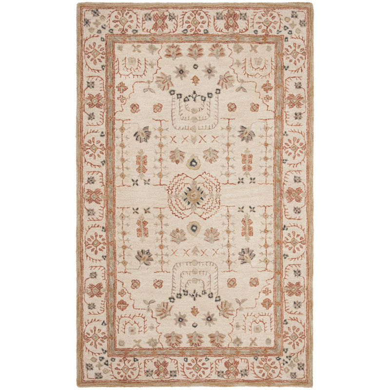 Tapis oriental en laine touffeté à la main Tingley, Rectangle de 5 pi x 8 pi