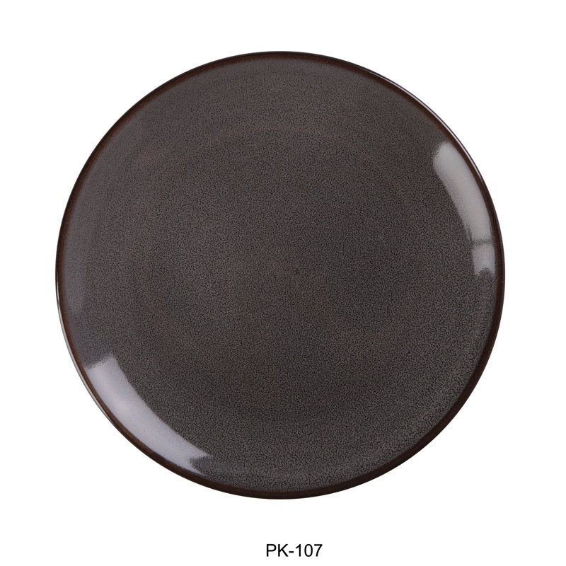 Assiette coupée paon Yanco