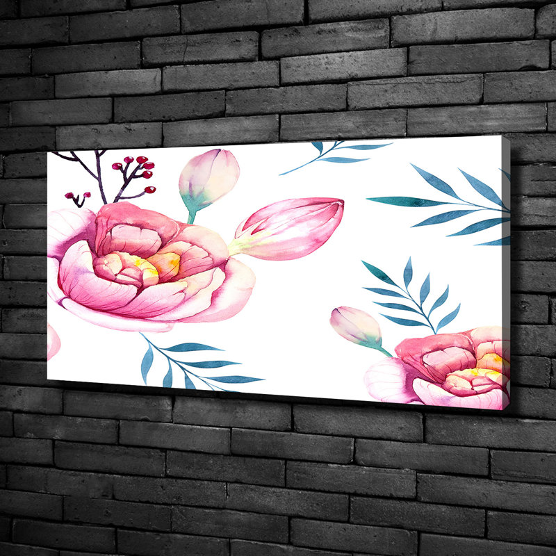 Floral Pattern - Wrapped Canvas Print