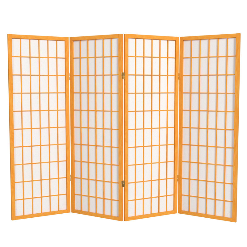 Écran court Shoji 50,75 "Alex, Miel, 4 panneaux