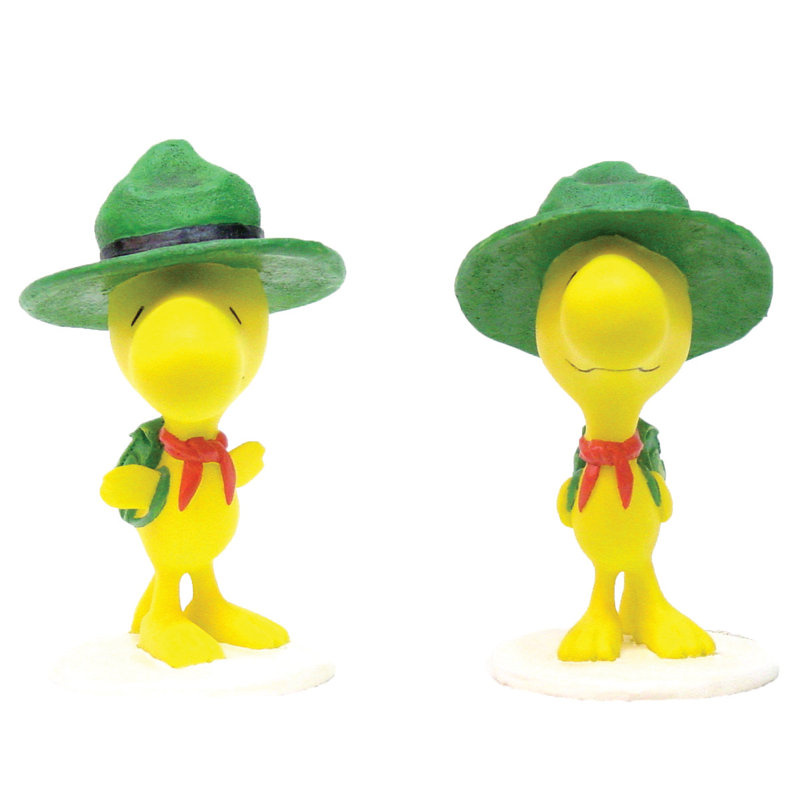 Woodstock Snoopy Peanuts 2 Piece Statue Set.