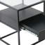 Elenna Glass Top Frame End Table