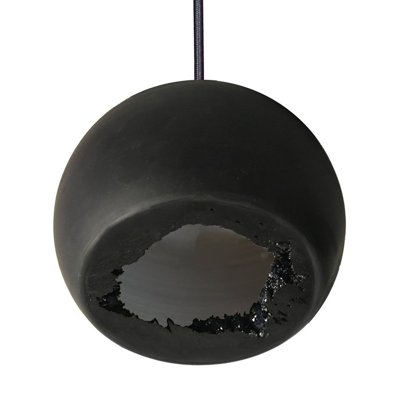 8 - Light Chandelier, 96" H x 24" W x 24" D, Black, Matte Gray/Silver