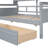 Gray Twin Daybed With Robust Wood Slat Support - Additional Storage, Versatile Lounging Option Size Extra Storage Space, Multi Setup-230435885