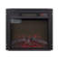 Foyer électrique encastrable 18 po 1400 W 120 V, équipé d'une télécommande, d'un radiateur ultra-mince avec ensemble de bûches et flamme réaliste - NOIR-613282365