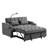 Dark Grey, Bed, Trundle, High - Quality Velvet, 2 Seat, Convertible, Sleeper, Recliner, Adjustable Back, Sitting, Lying, Sleeping, Easy To Clean, Up, Pillows, Comfort, Ports, Phone Stand, Use-426139892