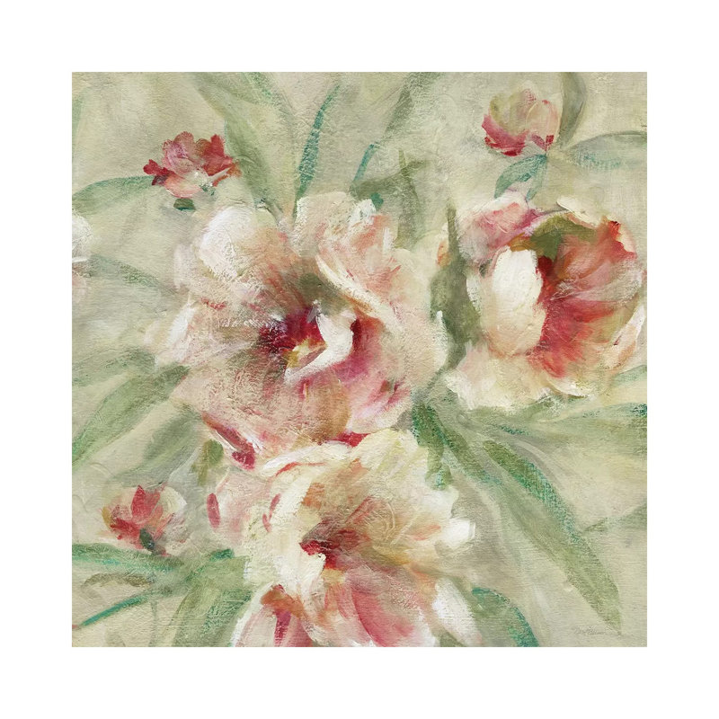 Peony Garden II by Carol Robinson - Painting on Canvas, 66.04 cm H x 66.04 cm W x 1.91 cm D, Wrapped Canvas