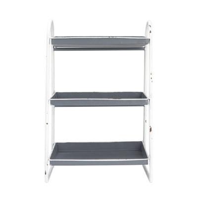 Plateau de table basse en métal à 3 niveaux avec cadre et repose-pieds Baylie
