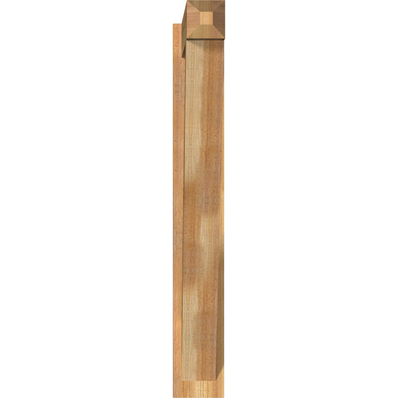 Artisan traditionnel en bois rustique, Cèdre rouge de l'Ouest de 6 po (sciage brut), P 32 po x H 44 po