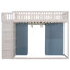 Lit mezzanine multifonctionnel avec rangement et rideau Doveridge