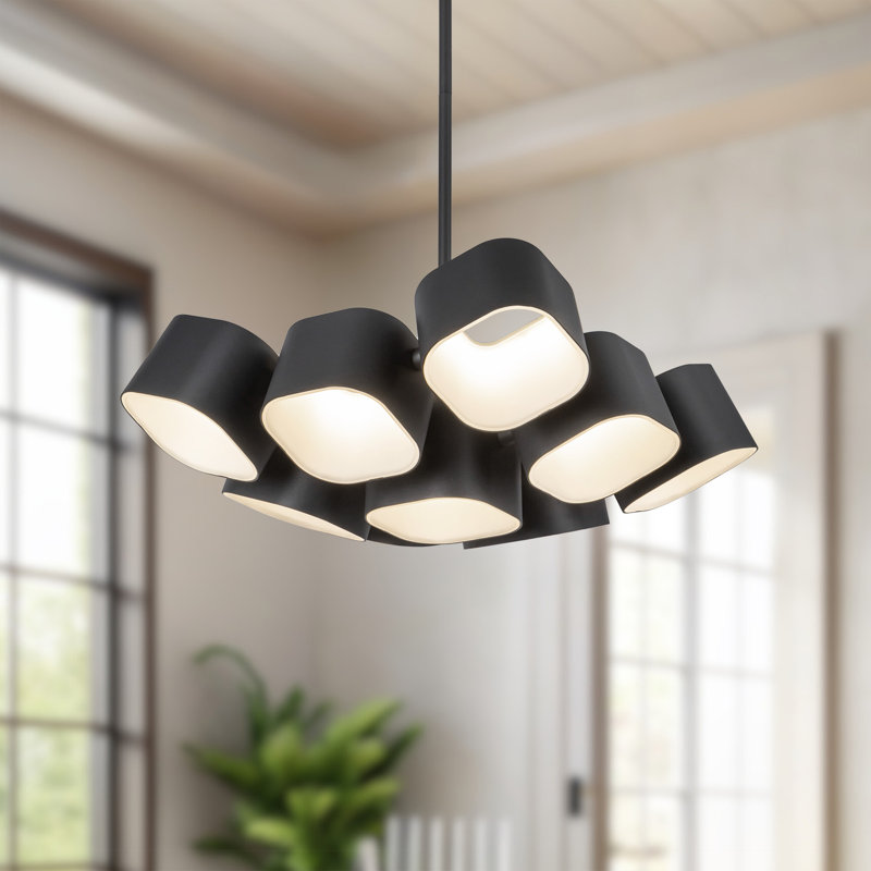 Lustre arène, 7055, H 54,38 po x l 17,63 po x P 17,63 po, 9 lumières