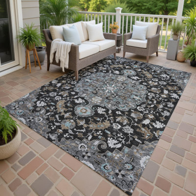 Machine Washable Indoor/Outdoor Chantille ACN2564 Global Rug