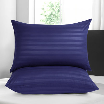 Microfiber Machine Tufted Stripe Pillow Cases- (Set of 2)
