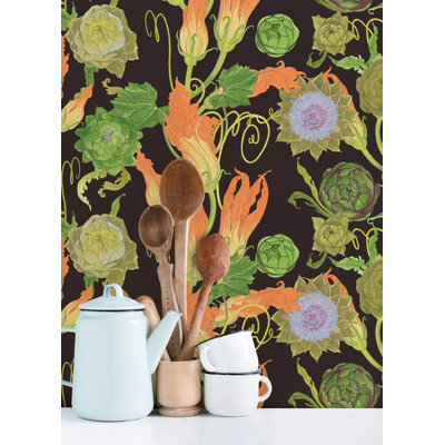 Rouleau de papier peint adhésif L 18 pi x l 20,5 po Artichoke