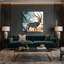 Faune, art mural sur toile beige Kudu-1444023329