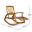 Chaise berçante d'extérieur en bois d'acacia-754778156