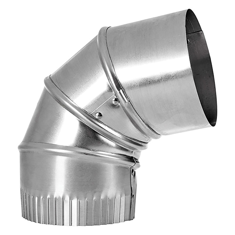 Lambro® 4-In. 90° Aluminum Adjustable Elbow, 2310