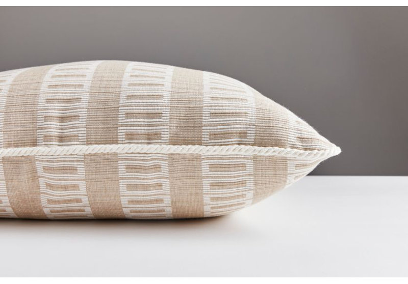 Folklore Square Pillow Cover & Insert, Sand Dollar, 22" H x 22" W