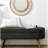 Ottoman Oval Storage Bench with Wood Legs-1100037805