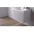 Ledell 30'' Wall-Mounted Bathroom Vanity with Acrylic Sink and Side Cabinet – Fluted Front, Soft-Close Drawers-1580074548