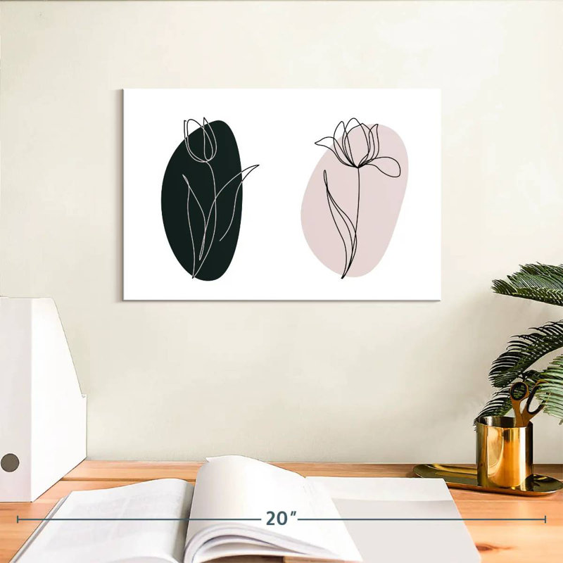Harnek Tulip Flower Line, 8" H x 12" W