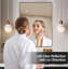 36 Inch Black Aluminium Frame Bathroom Mirror-274644379