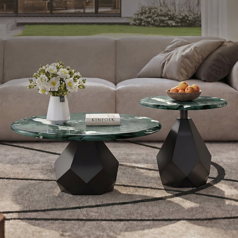 Table basse Luxury, 15" H x 31.5" W x 31.5" D