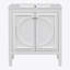 Meuble-lavabo de 30 po avec lavabo, deux portes avec tablette, charnières de porte à fermeture en douceur, style rétro-2018041258