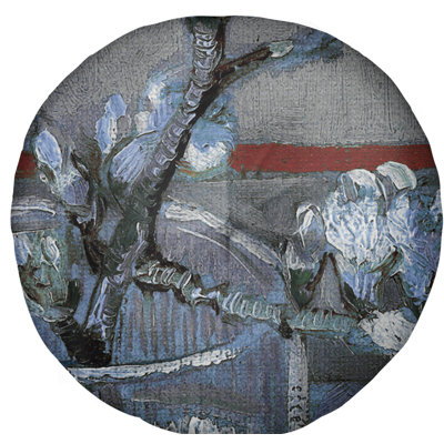 Vincent Van Gogh Round Floor Pillow