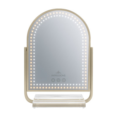 Miroir de maquillage à trois tons à DEL Glimmer Arch