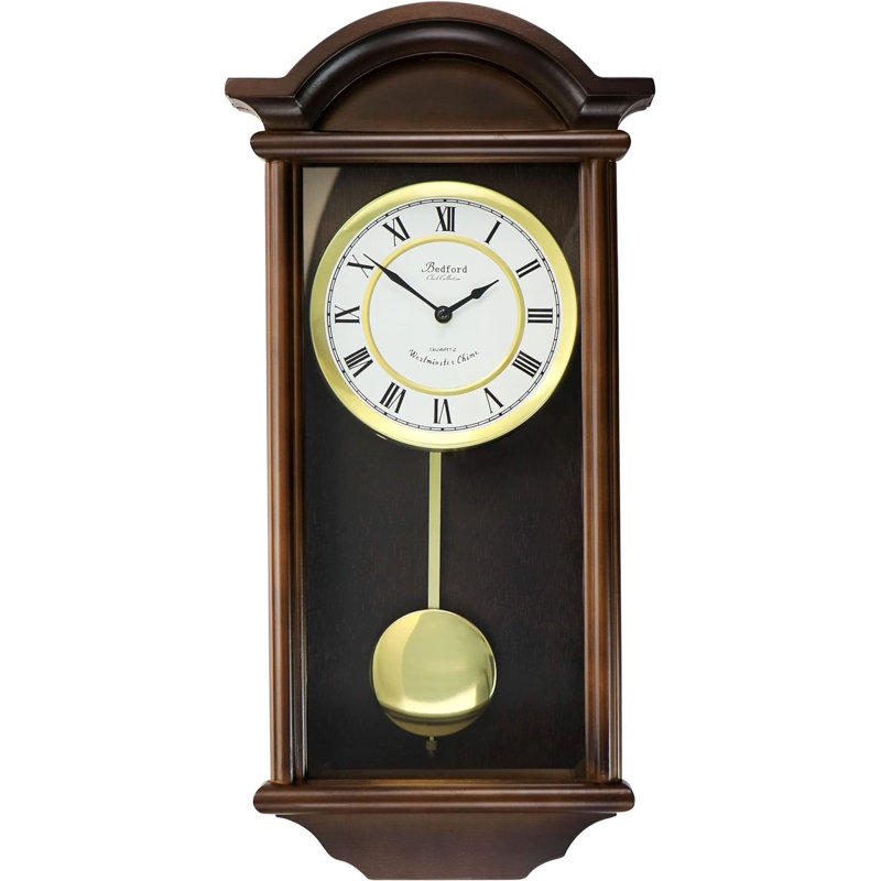 Neder Solid Wood Pendulum Wall Clock
