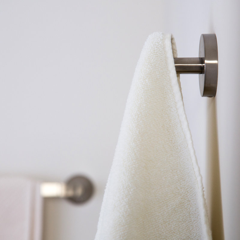 Neo Wall Mounted Robe Hook, Brushed Nickel