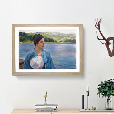 Lady with a Fan by Kuroda Seiki - Picture Frame Painting Print