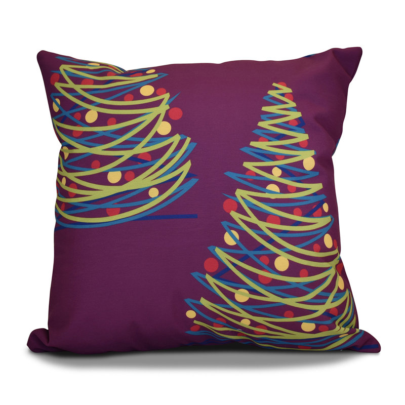 Housse de coussin et insert carré extérieur, 20 po x 20 po, Mauve
