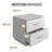 Sleep Hamilton Double Drawer Low Profile Nightstand-1816317882