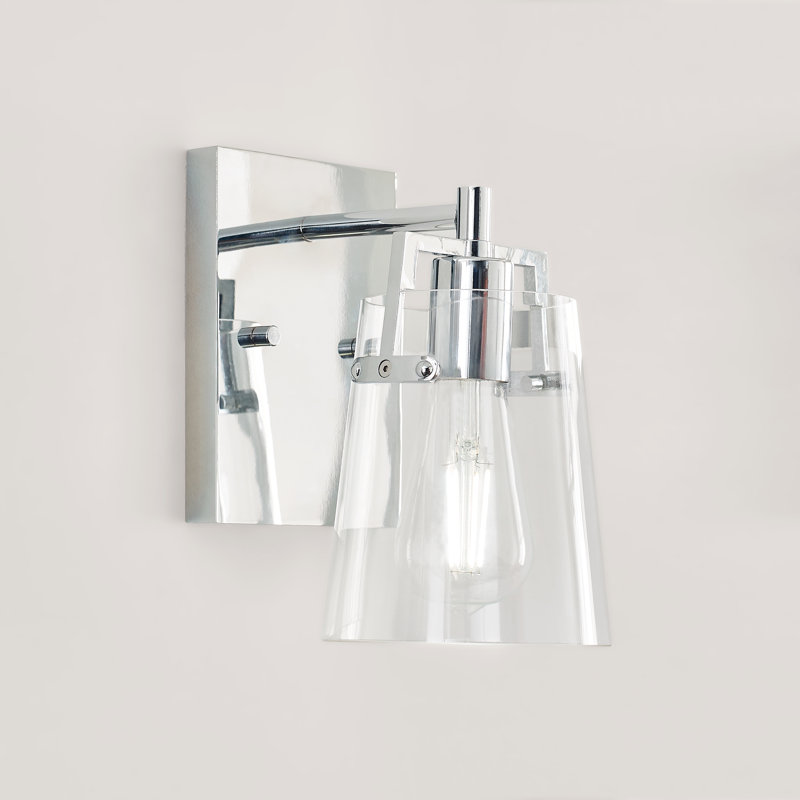 Crofton 1-Light Small Sconce, Chrome