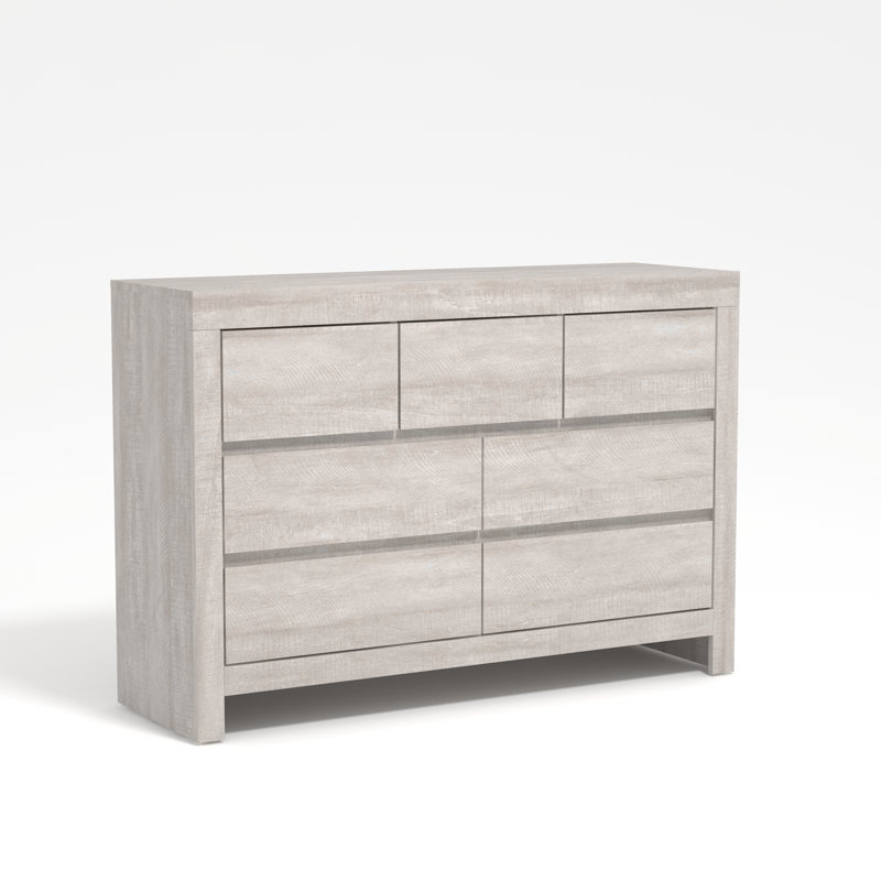 Ellani Cubbot 7 Drawer Chest of Drawers, Dusty Grey Oak