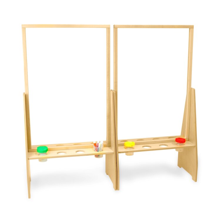 Childcraft Folding Adjustable Wood Board Easel