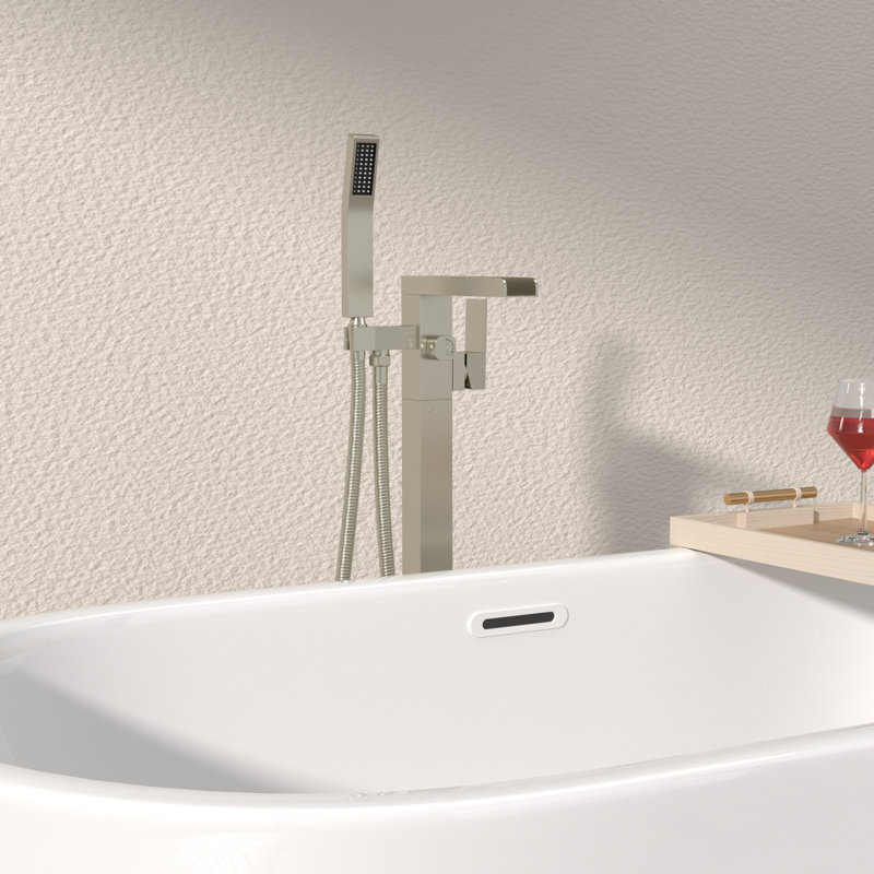 1 Handle Waterfall Faucet with Diverter, Brushed Nickel