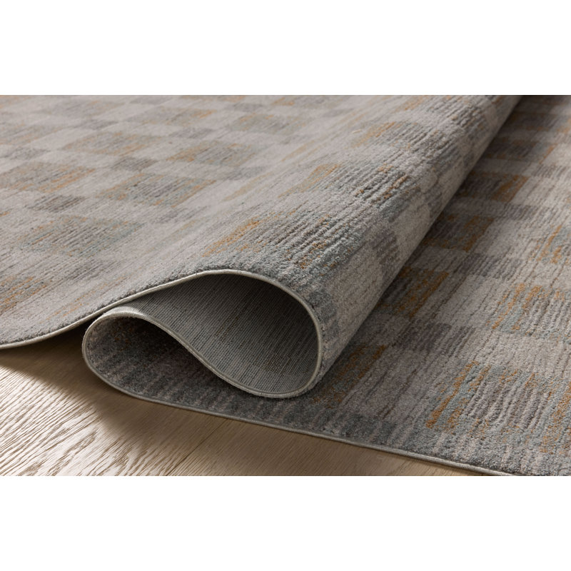 Amber Lewis x Loloi Cali Mist / Wheat Area Rug, Rectangle 7'10" x 10'